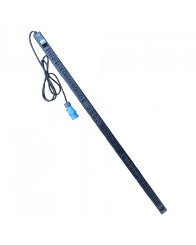 Блок розеток верт. 32A / 250V, 12xC19 + 36xC13 + 3xSchuko, шнур 3 метра, IEC309 TWT (TWT-PDV-12x36x3S-32A) в Хасавюрте Блоки розеток Pintop.ru