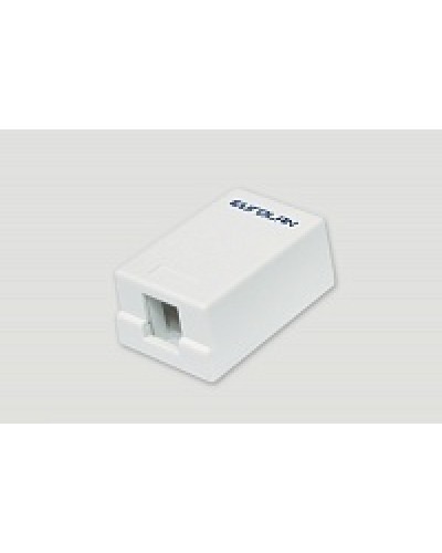 Коробка настенная EuroLan 12B-00-01WT в Хасавюрте Розетки компьютерные и телефонные Pintop.ru