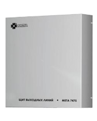 Щит выходных линий с грозозащитой на 12 линий МЕТА 7480 в Хасавюрте Система оповещения и трансляции Мета Pintop.ru