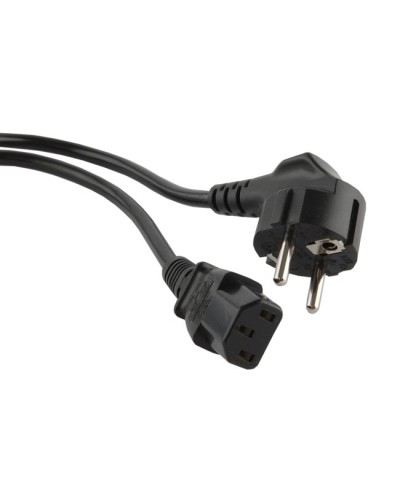 Кабель питания компьютера (Shucko - C13), 10A, угловая вилка, 1м Hyperline PWC-IEC13-SHM-1.8-BK в Хасавюрте Патч-корды и пигтейлы Pintop.ru