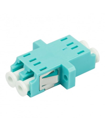 Адаптер оптический проходной LC-LC, OM3, дуплекс (duplex), бирюзовый Datarex DR-541123 в Хасавюрте Коммутационные изделия Pintop.ru