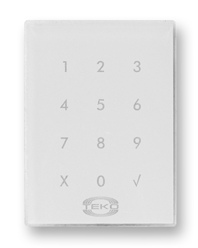 Клавиатура сенсорная Теко Астра-КТМ-С (белая) в Хасавюрте Радиоканальные системы безопасности Теко Pintop.ru