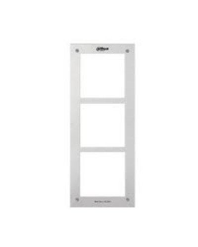 Рамка металическая для 3 модулей Dahua VTOF003 в Хасавюрте Дополнительное оборудование для СКУД Pintop.ru