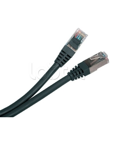 Патч-корд экранированный Hyperline PC-LPM-STP-RJ45-RJ45-C5e-15M-LSZH-BK в Хасавюрте Патчкорды (медные) Pintop.ru