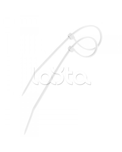 Стяжка 200х4 мм нейлоновая белый (100шт/уп) PROCONNECT 57-0200 в Хасавюрте Стяжки-хомуты Pintop.ru