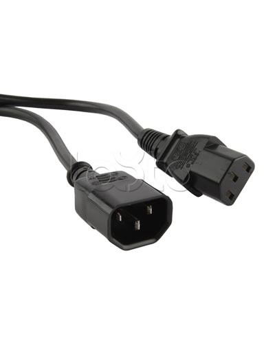 Кабель питания монитор-компьютер Hyperline PWC-IEC13-IEC14-5.0-BK в Хасавюрте Патч-корды и пигтейлы Pintop.ru