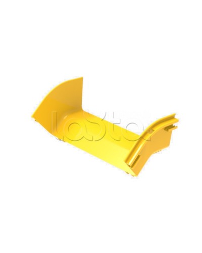 Угол 45° внешний (вниз) для оптического лотка Hyperline FBTR-360-ERS45 в Хасавюрте Аксессуары для лотков Pintop.ru