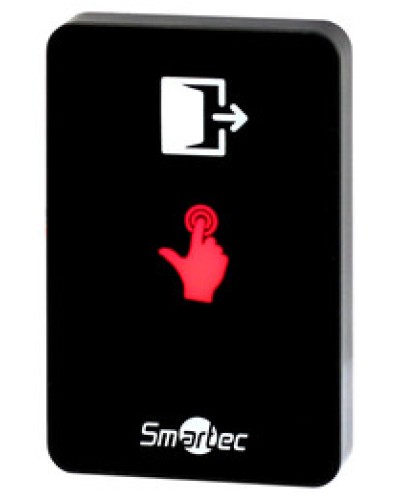 Сенсорная кнопка выхода накладная Smartec ST-EX410L-BK в Хасавюрте Кнопки выхода Pintop.ru