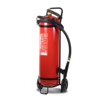 Огнетушитель ПОЖТЕХНИКА ОП-50(з) МИГ Е (10А, 233В-3, С, Е) на тележке с перекр.стволом