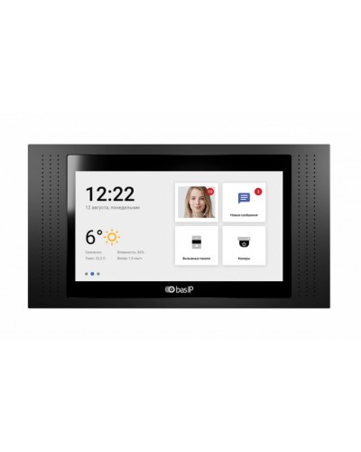 IP-видеодомофон BAS-IP AT-07L BLACK в Хасавюрте Вызывные IP панели Pintop.ru