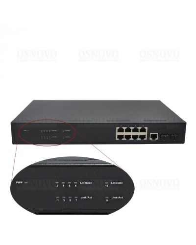 Коммутатор 10-портовый OSNOVO SW-70802/L2 в Хасавюрте Коммутаторы Pintop.ru