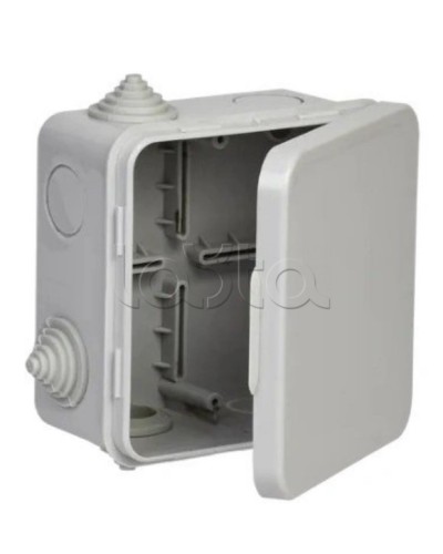 Коробка расп. КМ 100х100х50мм о/к IP54 4 вв. (7035) GENERICA IEK (UKO31-100-100-050-K03-54G) в Хасавюрте Распределительные коробки Pintop.ru