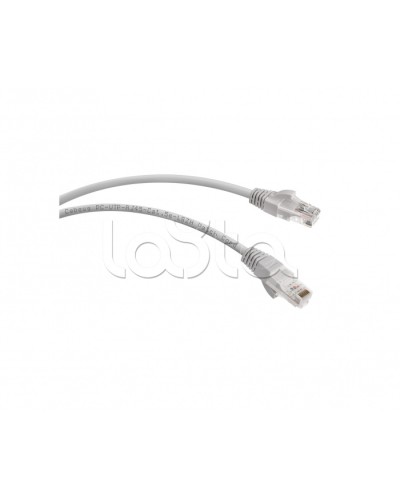 Патч-корд UTP, категория 5e, 0.5 м, LSZH, неэкранированный, серый Cabeus PC-UTP-RJ45-Cat.5e-0.5m-LSZH в Хасавюрте Патчкорды (медные) Pintop.ru