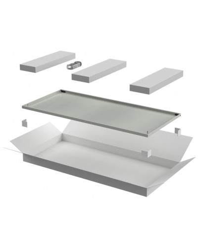 ITK LINEA E Дверь металлическая 600мм шкафа 42U сер. (LE35-42U6X-DM) в Хасавюрте Аксессуары для стоек и шкафов Pintop.ru