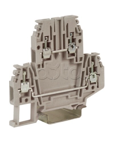 Зажим клеммный проходной 2.5 кв.мм DKC ZDB100GR в Хасавюрте Клеммные колодки Pintop.ru