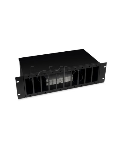Кросс бокс оптический 19 3U на 10 адаптерных панелей Cabeus (FO-19-10FP-BK) в Хасавюрте Кросс оптический Pintop.ru