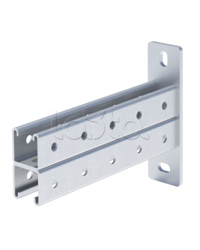 STRUT-консоль двойная 41х41 мм, основание 350 мм EKF (stkd414135) в Хасавюрте Аксессуары для лотков Pintop.ru