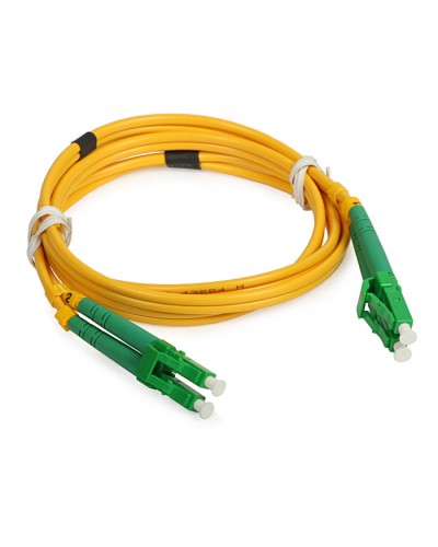 Шнур оптический duplex LC/APC-LC/APC 9/125 sm 15м LSZH Cabeus FOP(d)-9-LC/APC-LC/APC-15m в Хасавюрте Патч-корды оптические Pintop.ru