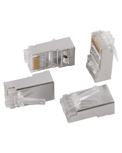 Разъём RJ-45 FTP для кабеля кат.5e IEK ITK CS3-1C5EF в Хасавюрте Коннекторы и разъемы Pintop.ru