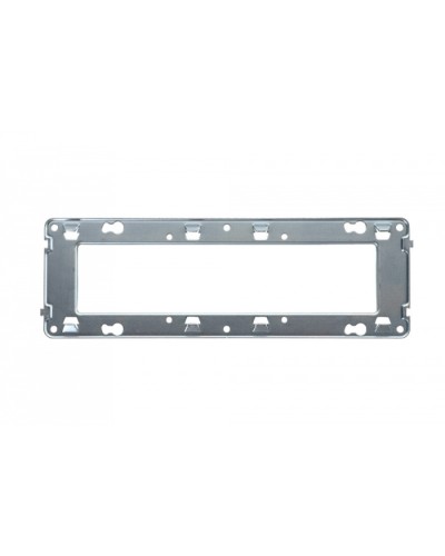 Универсальный суппорт для горизонтальных рамок 6 и 8 модулей французский стандарт Eurolan (16S-00-18WT) в Хасавюрте Комбинированные настенные розетки Pintop.ru