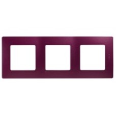 Рамка 3 поста Etika сливовый Legrand 672563