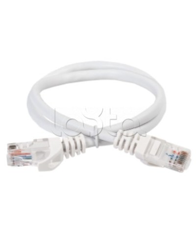 Коммутационный шнур (патч-корд) кат.5E UTP 0,5м белый ITK (PC08-C5EU-05M) в Хасавюрте Патч-корды и пигтейлы Pintop.ru
