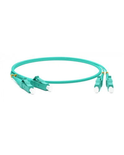 Патч-корд волоконно-оптический MM50/125 LC-LC duplex LSZH 30 м Hyperline FC-D2-503-LC/PR-LC/PR-H-30M-LSZH-AQ в Хасавюрте Патч-корды оптические Pintop.ru