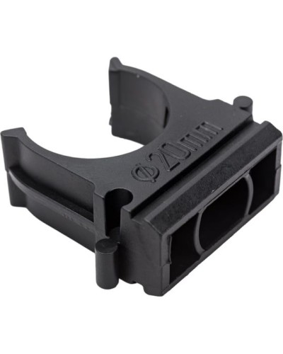 Крепеж-клипса для трубы ø 20 мм, черная (100 шт./уп.) Rexant (28-0120-3) в Хасавюрте Держатели, клипсы, скобы Pintop.ru