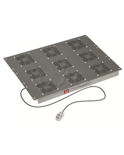 Потолочный вентиляторный модуль, с термостатом 9 вент. для крыши Ш=800мм DKC R5VSIT8009FT в Хасавюрте Вентиляторные модули Pintop.ru