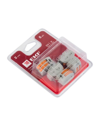 Клемма СМК 222-412 блистер (5шт) EKF (plc-smk-412b) в Хасавюрте Клеммные колодки Pintop.ru