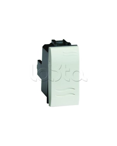 Выключатель, белый, 1мод. DKC (76001B) в Хасавюрте Аксессуары для кабель-канала Pintop.ru