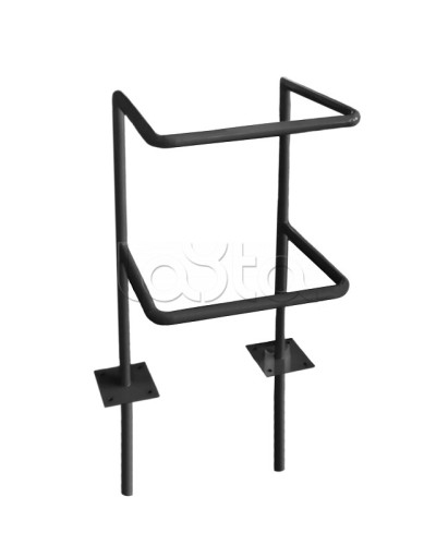 Ограждение стойки считывателя ОС-1 АЯКС, цвет черный, «под бетонирование» Магнито-контакт в Хасавюрте Ограждения Pintop.ru