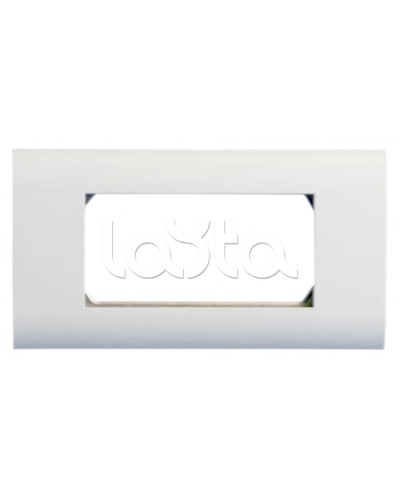 Панель лицевая 80x148, для 4х модулей 45x22.5 Hyperline FP-2M45-1-WH в Хасавюрте Аксессуары для кабель-канала Pintop.ru