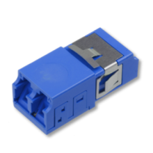 Оптический адаптер OS2, дуплекс LC, без фланцев, со шторками, синий Eurolan (36A-S2-2L-11BU)