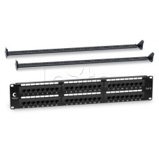 Патч-панель 19", 2U, 48xRJ45 Cabeus PL-48-Cat.6-Dual IDC