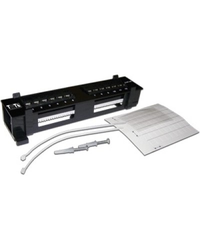 Патч-панель настенная горизонтальная 12 портов RJ-45 TWT TWT-PP12UTP-H в Хасавюрте Патч панель Pintop.ru