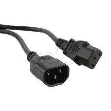 Кабель питания монитор-компьютер Hyperline PWC-IEC13-IEC14-5.0-BK