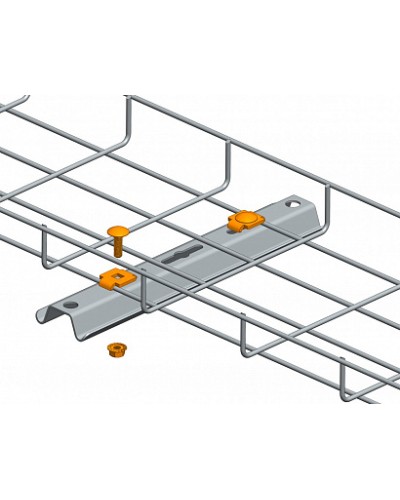 Крепежный комплект проволочного лотка к элементам системы подвесов Промрукав (50 шт/уп) (PR08.2467) в Хасавюрте Огнестойкие кабельные линии Pintop.ru