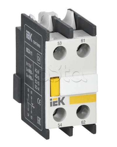 Приставка ПКИ-11 дополнительные контакты 1з+1р IEK (KPK10-11) в Хасавюрте Коммутационные изделия Pintop.ru