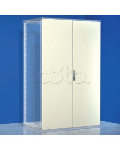 Дверь сплошная, двустворчатая, для шкафов DAE/CQE, 2200 x 1000 мм DKC R5CPE22101 в Хасавюрте Аксессуары для стоек и шкафов Pintop.ru