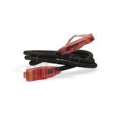 Патч-корд U/UTP Hyperline PC-LPM-UTP-RJ45-RJ45-C5e-0.3M-LSZH-BK