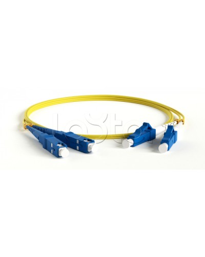 Патч-корд волоконно-оптический Hyperline FC-S2-9-SC/UR-SC/AR-H-0.5M-LSZH-YL в Хасавюрте Патч-корды оптические Pintop.ru