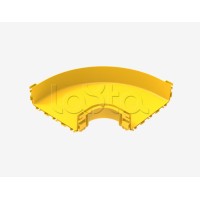 Горизонтальный угол на 90° для оптического лотка 300х100 мм Hyperline (FBTR-300-ELB90)