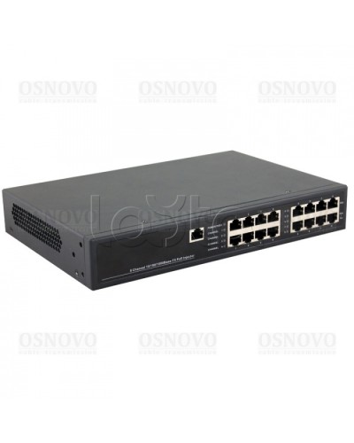 PoE-инжектор управляемый Gigabit Ethernet на 8 портов OSNOVO Midspan-8/150RGM в Хасавюрте Блоки питания для кожухов и камер Pintop.ru