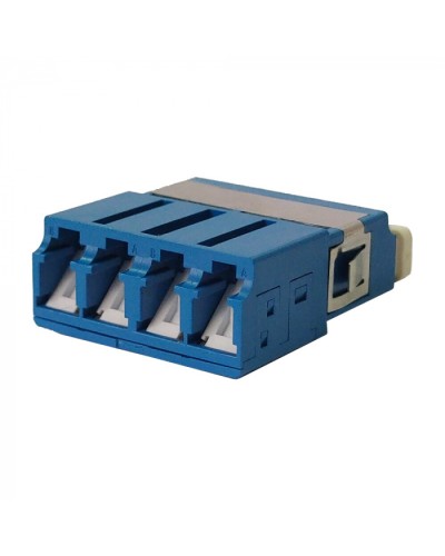 Адаптер оптический LC SM, со шторкой, корпус SC, квадро LANMASTER (LAN-4LCS/SH-AM-SM) в Хасавюрте Проходные адаптеры и розетки оптические Pintop.ru