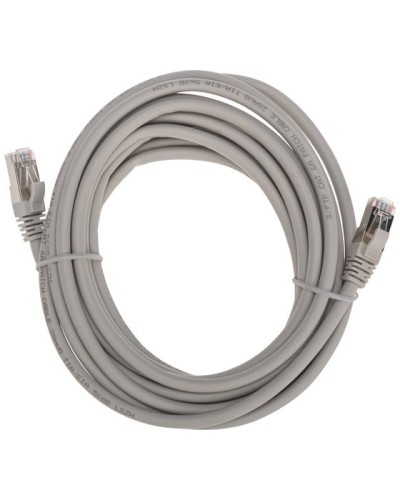 Патч-корд S/FTP, CAT 6A (10G), RJ45-RJ45, 28AWG, LSZH, серый, 5м REXANT 02-0390-5 в Хасавюрте Патчкорды (медные) Pintop.ru