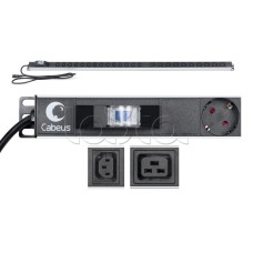 Блок розеток Cabeus PDU-16-14C13-10C19-B-C14