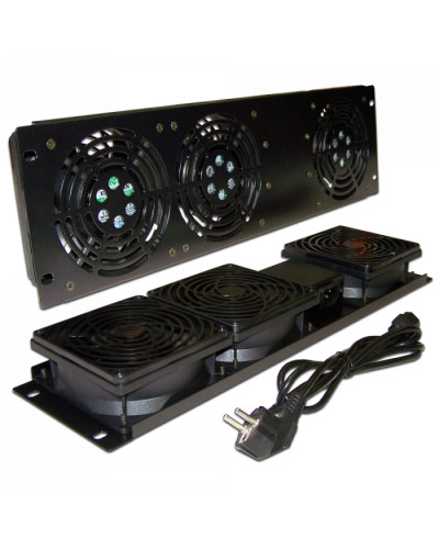 Блок 3-х вентиляторов 19 вертикальный, без термостата, 3U TWT (TWT-CB-FANV3-RACK) в Хасавюрте Вентиляторные модули Pintop.ru