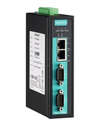 Сервер 2-портовый RS-232/422/485 в Ethernet Moxa NPort IA-5250A-IEX в Хасавюрте Дополнительное оборудование для ОПС Pintop.ru