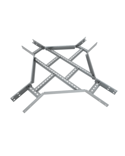 Х-разветвитель лестничный 80х200х1,5 мм Быстрый монтаж HD КМ-Профиль (LXDS80-200-1.5 HD) в Хасавюрте Аксессуары для лотков Pintop.ru